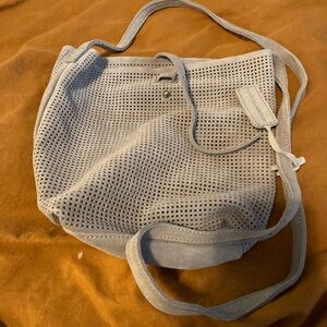 Never Used! Beautiful Genuine Suede Monserat de Lucca Small Crossbody Bag